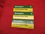 3 Boxes 60 Rds Remington 416 Rem Mag Factory ammo - 2 of 4