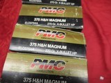 9 Boxes 180 Rds PMC 375 H&H Magnum Factory Ammo - 5 of 9