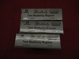 3 Boxes 60 Rds Weatherby 7MM Weatherby Magnum Ammo - 2 of 3