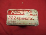 19 Rds Federal 222 Remington Ammo - 2 of 4