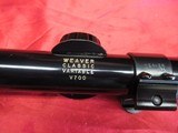 Weaver Classic V700 2.5 X 7 Scope with rings and mounts - 2 of 10