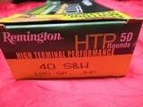 1 Box 50 Rds Remington HTP 40 S&W Factory Ammo - 2 of 5