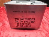 240 Cartridges Cal .30 Ball M2 Unopened - 1 of 2