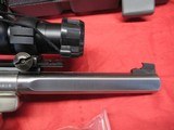 Ruger MK II Competition Target Stainless Heavy Slab Side 22LR with Case and Scope - 4 of 17
