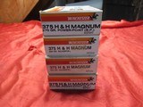 4 Boxes 80 Rds Winchester Super X 375 H&H Magnum Factory Ammo - 2 of 5