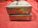 2 Boxes 40 Rds Hornady Custom 275 Rigby Factory Ammo - 2 of 5