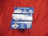 3 Boxes 60 Rds PPU 7MM Mauser Factory Ammo - 4 of 4