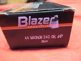 1 Box 50 Rds Blazer 44 Magnum Factory Ammo - 2 of 5