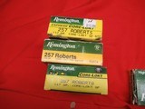 5 Boxes Rem & Winchester 257 Roberts Factory Ammo and 19 Casings - 3 of 4