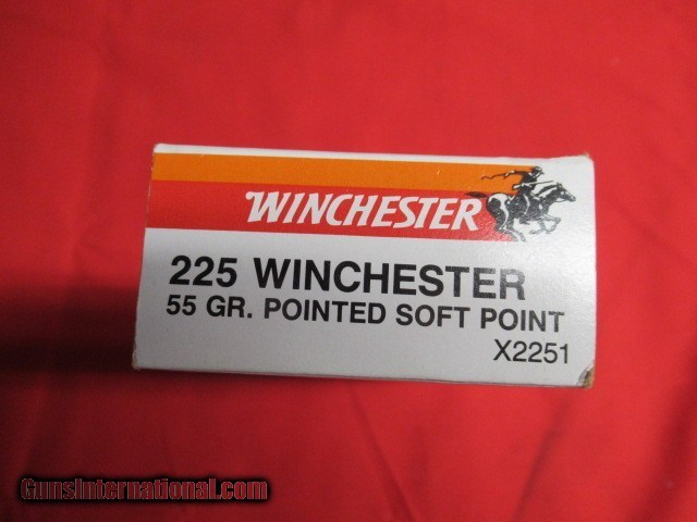 1 Box 20 Rds Winchester 225 Win Factory Ammo