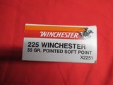 1 Box 20 Rds Winchester 225 Win Factory Ammo - 2 of 4