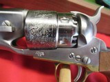 Colt 1860 Army Revolver Black Powder with Stock, Belt Buckle & Walnut Case - 10 of 19