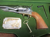Colt 1860 Army Revolver Black Powder with Stock, Belt Buckle & Walnut Case - 4 of 19