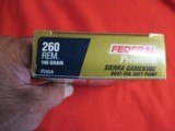 1 Box 20 Rds Federal Premium 260 Rem Factory Ammo - 2 of 4
