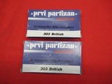 2 Boxes 40 Rds PPU 303 British Factory Ammo - 1 of 4