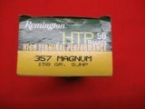 1 Box 50 Rds Remington HTP 357 Mag Factory Ammo - 2 of 5