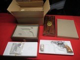 Colt SAA 2nd Gen Sheriff's Model Dual Cyl Nickel with Box & Display Case - 1 of 19