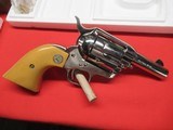 Colt SAA 2nd Gen Sheriff's Model Dual Cyl Nickel with Box & Display Case - 2 of 19