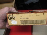 Colt SAA 2nd Gen Sheriff's Model Dual Cyl Nickel with Box & Display Case - 19 of 19