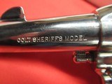 Colt SAA 2nd Gen Sheriff's Model Dual Cyl Nickel with Box & Display Case - 6 of 19