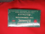 Full Box 20 Rds Remington Kleanbore 244 Ammo - 1 of 6