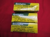 3 Boxes 60 Rds Remington Core-Lokt 7MM Mauser Factory Ammo - 2 of 4