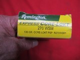 1 Partial Box 19RDS Remington Core-Lokt 270 WSM Ammo - 2 of 4