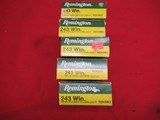 5 Boxes 100 Rds Remington 243 Win Factory Ammo - 2 of 5