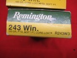 5 Boxes 100 Rds Remington 243 Win Factory Ammo - 3 of 5