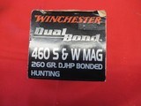 1 Box 20RDS Winchester Dual Bond 460 S&W Mag Factory Ammo - 2 of 4