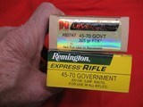 2 Boxes 40Rds 45-70 Factory Ammo 1 Remington 1 Hornady - 2 of 2