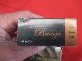2 Boxes 100 Rds 45 Auto Ammo 1 Box Federal Law Enforcement & 1 Box PMC Bronze - 3 of 3