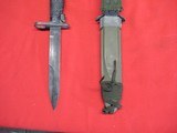 Original US Vietnam M-14 Bayonet with Scabbard Aerial USGI M6 Bayonet Vietnam M14 - 12 of 12