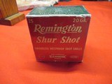 Full Box Remington Shur Shot Kleanbore 20ga Shotgun Shells - 1 of 6