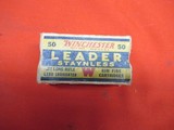 1 Box 50RDs Winchester Leader Stayless 22 LR Ammo - 1 of 8