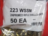 50 Winchester 223 WSSM Brass Shell Casings NEW - 2 of 2