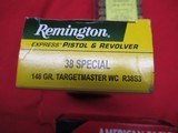 3 Boxes 150 Rds 38 Special Factory Ammo Alabama, American & Remington - 3 of 4