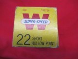 1 Brick 500 Rds Winchester Super Speed 22 Short Hollow Point Ammo - 6 of 7