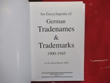 Encyclopedia of German Tradenames & Trademarks 1900-1945 Book - 5 of 5