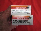 2 Boxes 40Rds Winchester Super X 358 Win Factory Ammo - 2 of 4