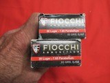 2 Boxes 100 Rds Fiocchi 30 Luger-7.65 Parabellum Factory Ammo - 2 of 3