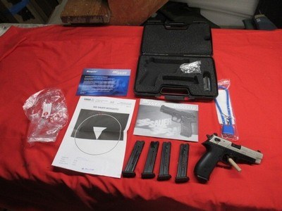 Sig Sauer Mosquito 22LR Two Tone with 4 extra mags & Case & Holster