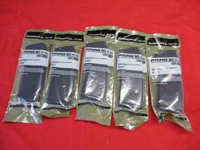 Five PMAG 30 AR/M4 Gen M2 Magazines New