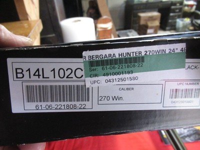 Bergara B14 Hunter 270 win with Box - Image 21 of 21