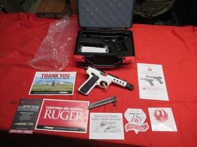 Ruger MK IV Storm White Ceracote 22LR New