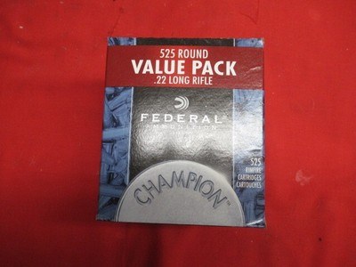 ! Box 525Rds Federal 22LR Ammo