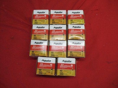 11 Boxes 2750 Rds Aguila Super Extra Copper Plated Bullet 22 LR
