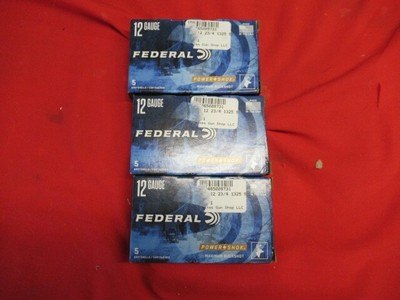 3 Boxes 15Rds Federal Power Shok 12ga Buckshot