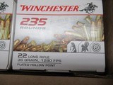 10 Boxes 2350 Rds Winchester 22LR Hollow Point - 2 of 2