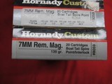 4 1/2 Boxes 90Rds Hornady Custom 7MM Rem Mag Ammo - 3 of 3